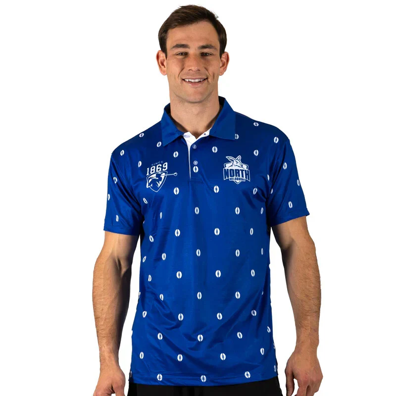 AFL 'Mulligan' Golf Polo - North Melbourne Kangaroos - Adult - Mens - Polo
