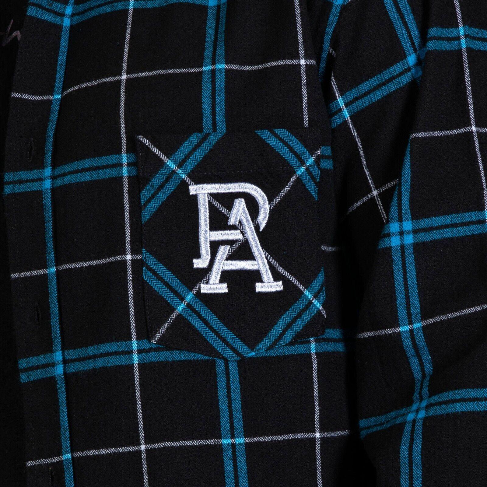 AFL 'Mustang' Flannel Polo - Port Adelaide Power - Flanno Shirt - Flannelette - Image 3