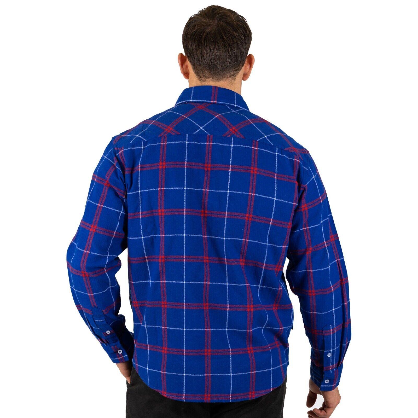 AFL 'Mustang' Flannel Polo - Western Bulldogs - Flanno Shirt - Flannelette - Image 2
