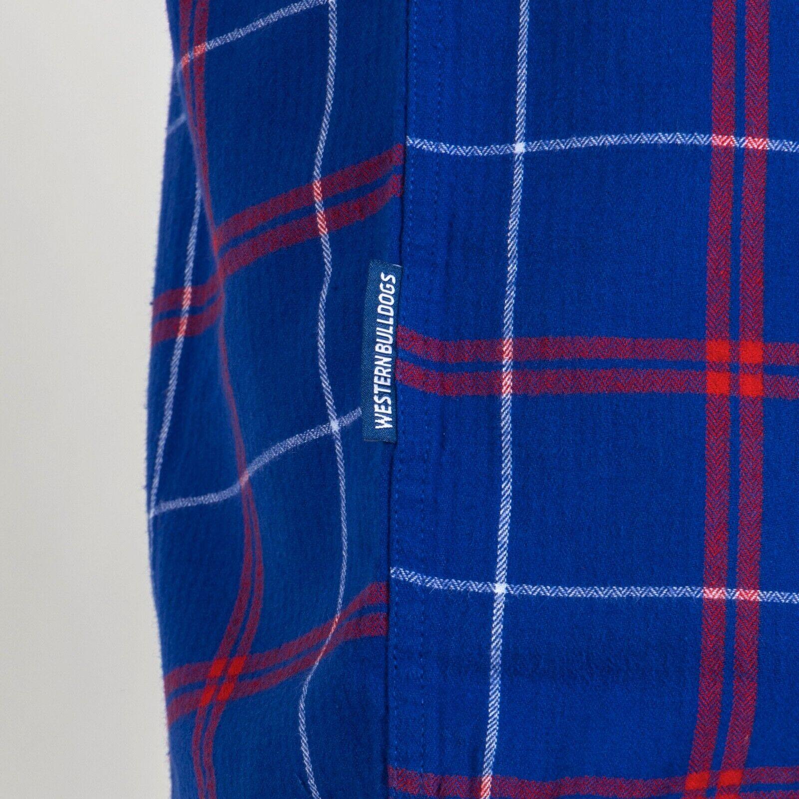 AFL 'Mustang' Flannel Polo - Western Bulldogs - Flanno Shirt - Flannelette - Image 4