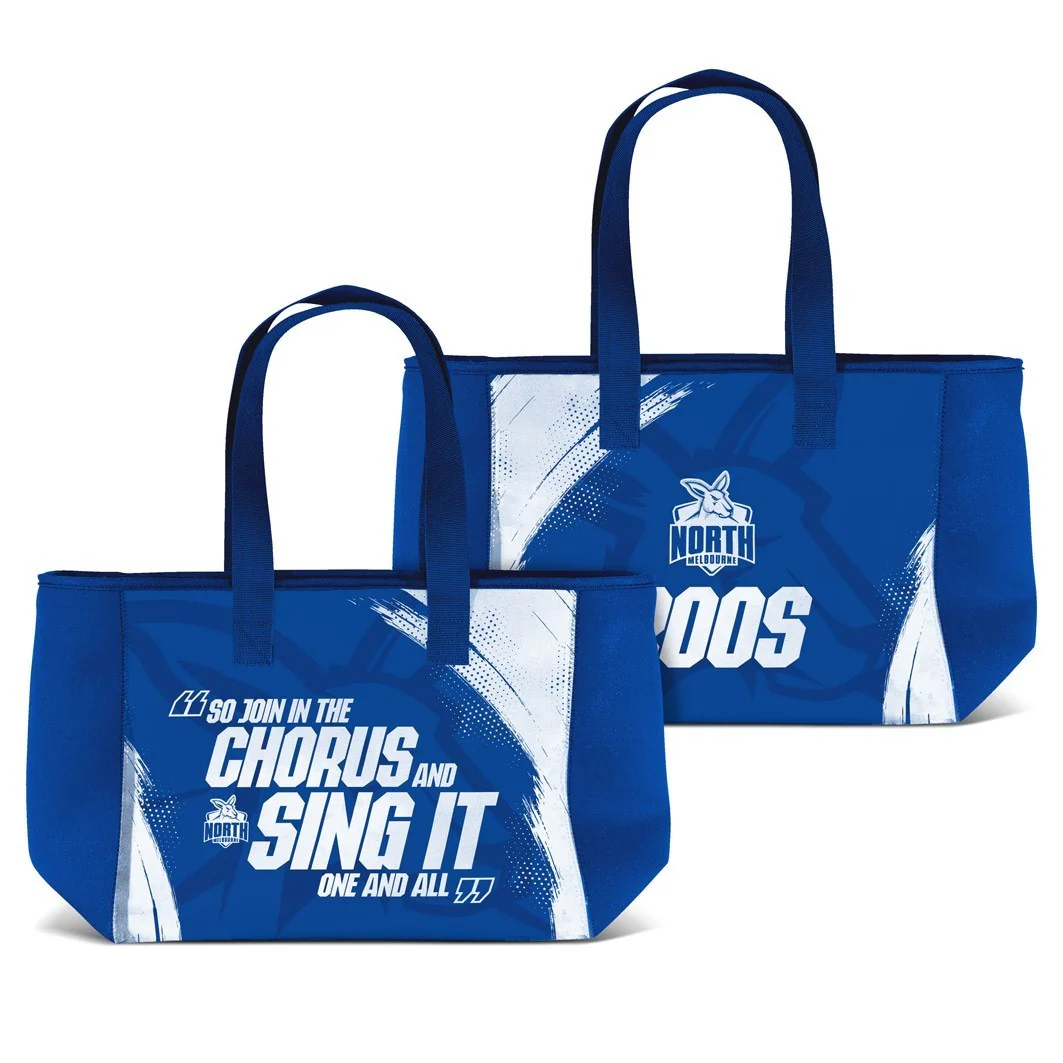 AFL Neoprene Carry Bag - North Melbourne Kangaroos - Zip Opening - Image 2