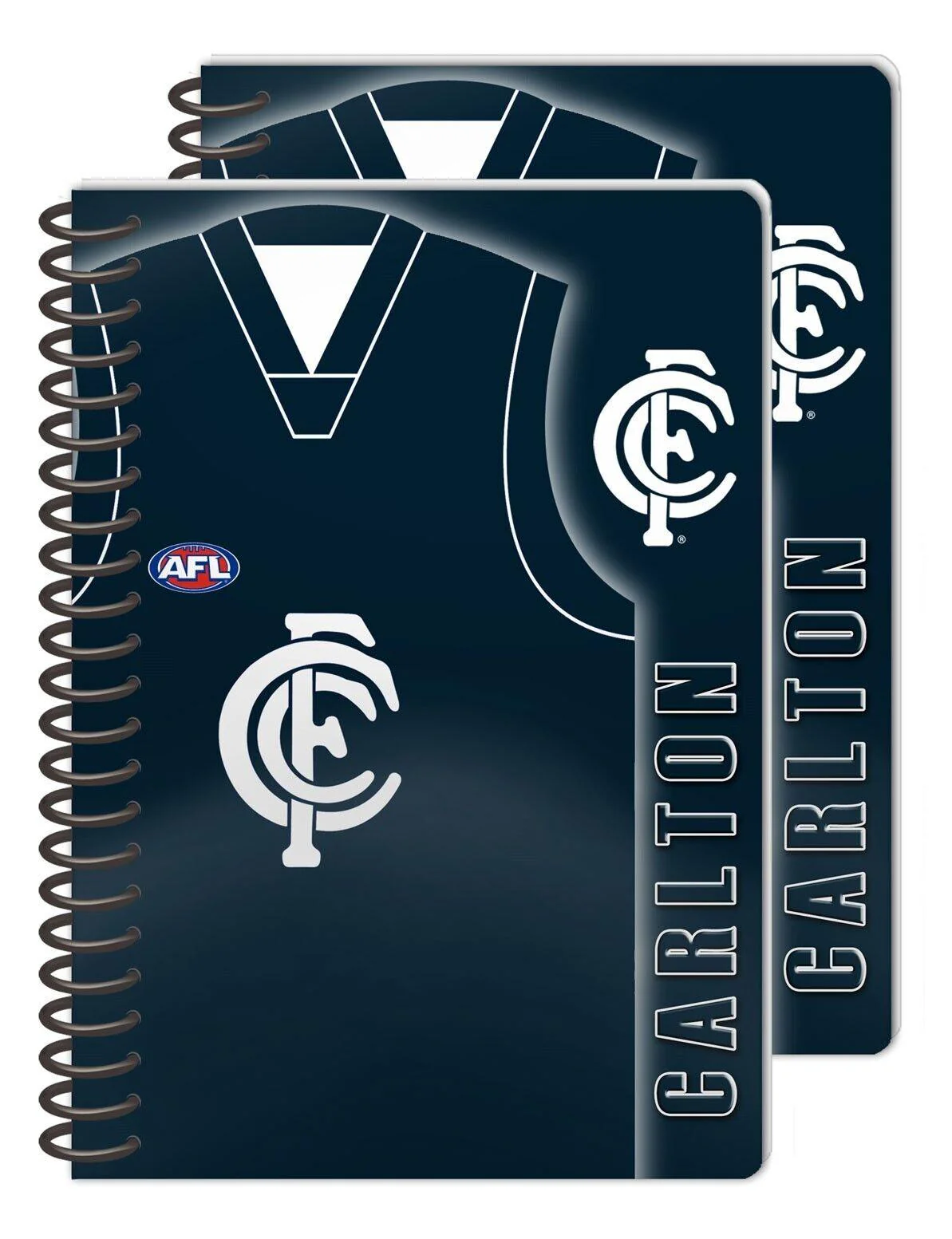 AFL Notebook Pad - Set Of Two - Carlton Blues - Rugby League - Image 2