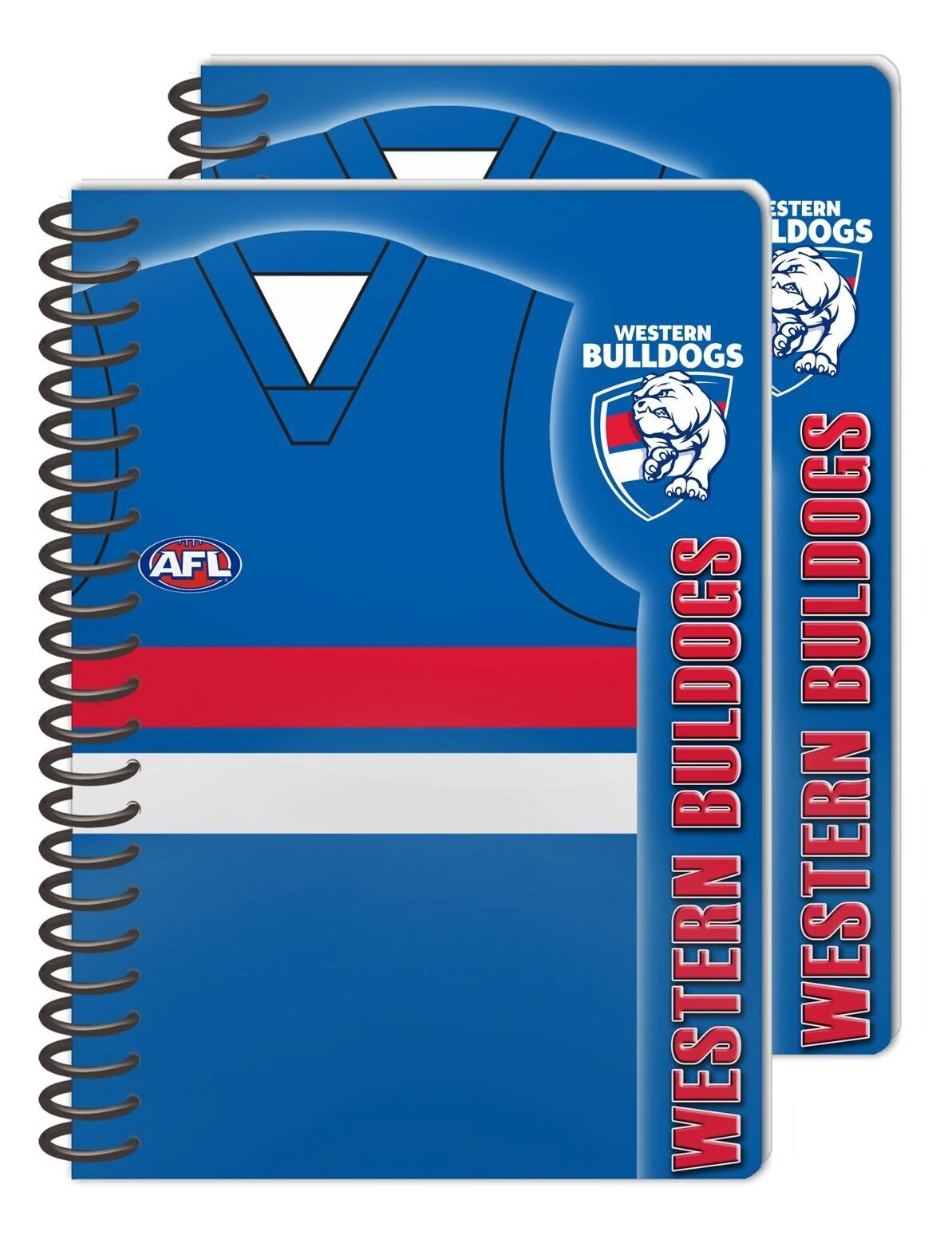 AFL Notebook Pad - Set Of Two - Western Bulldogs - Rugby League - Image 2