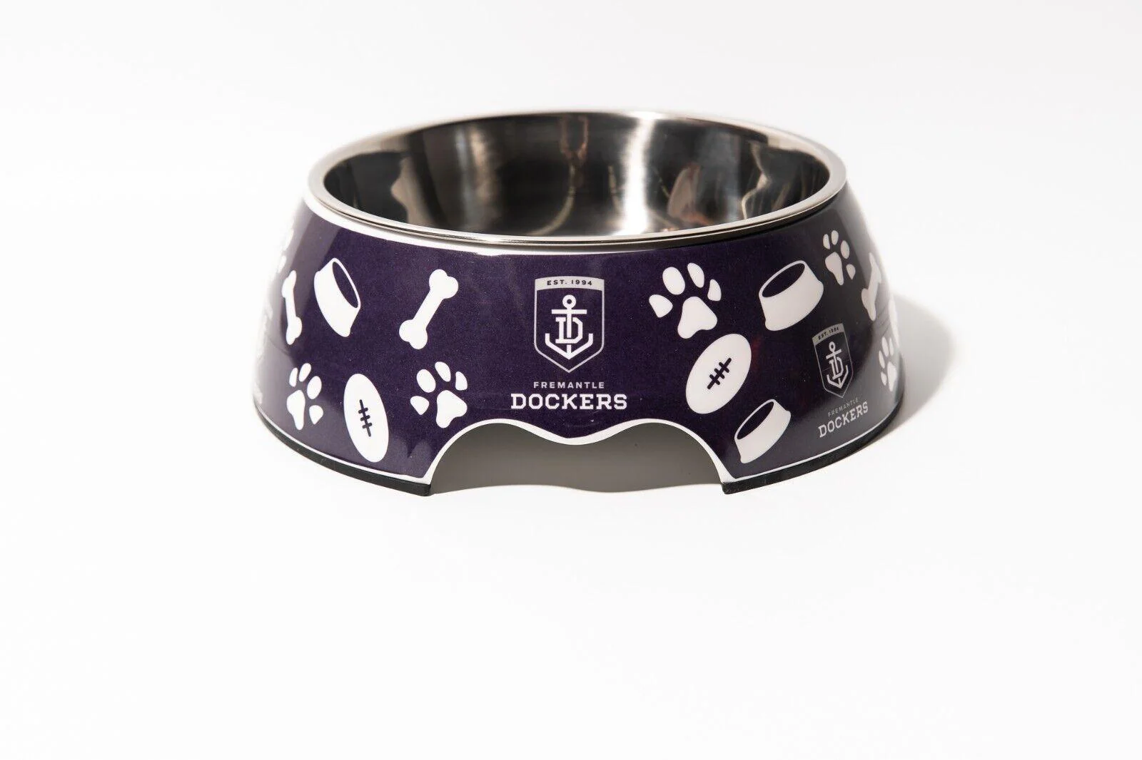 AFL Pet Bowl - Fremantle Dockers - Food Water - Dog Cat - Image 2