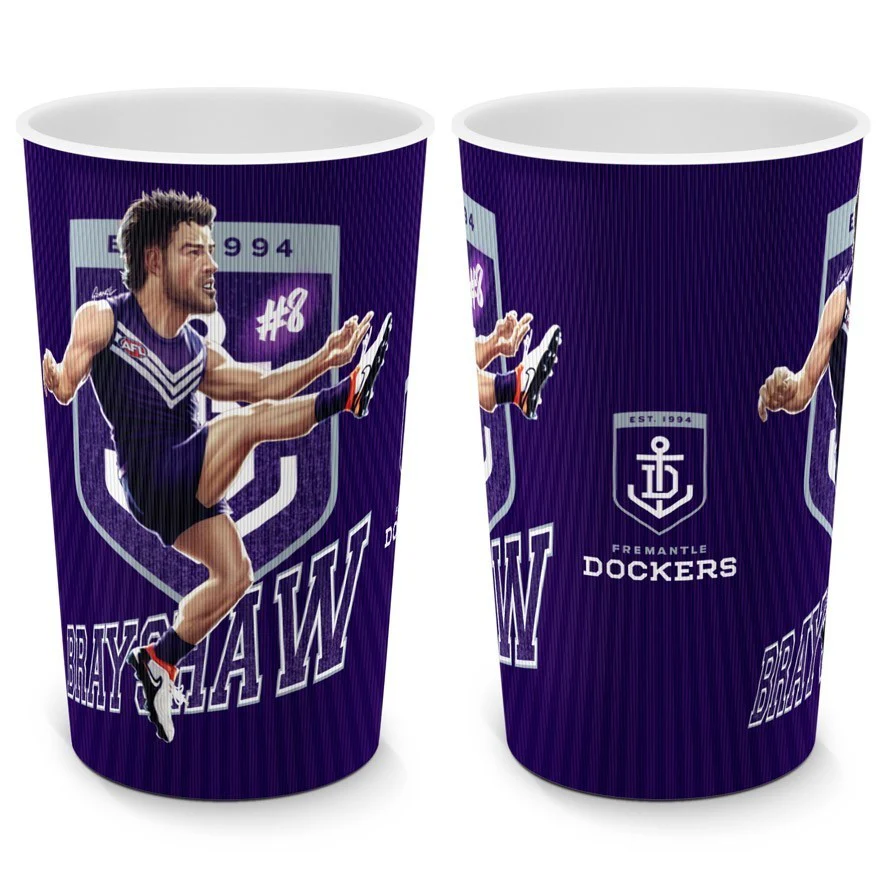 AFL Player Lenticular Tumbler - Andrew Brayshaw - Fremantle Dockers - Cup - Image 2