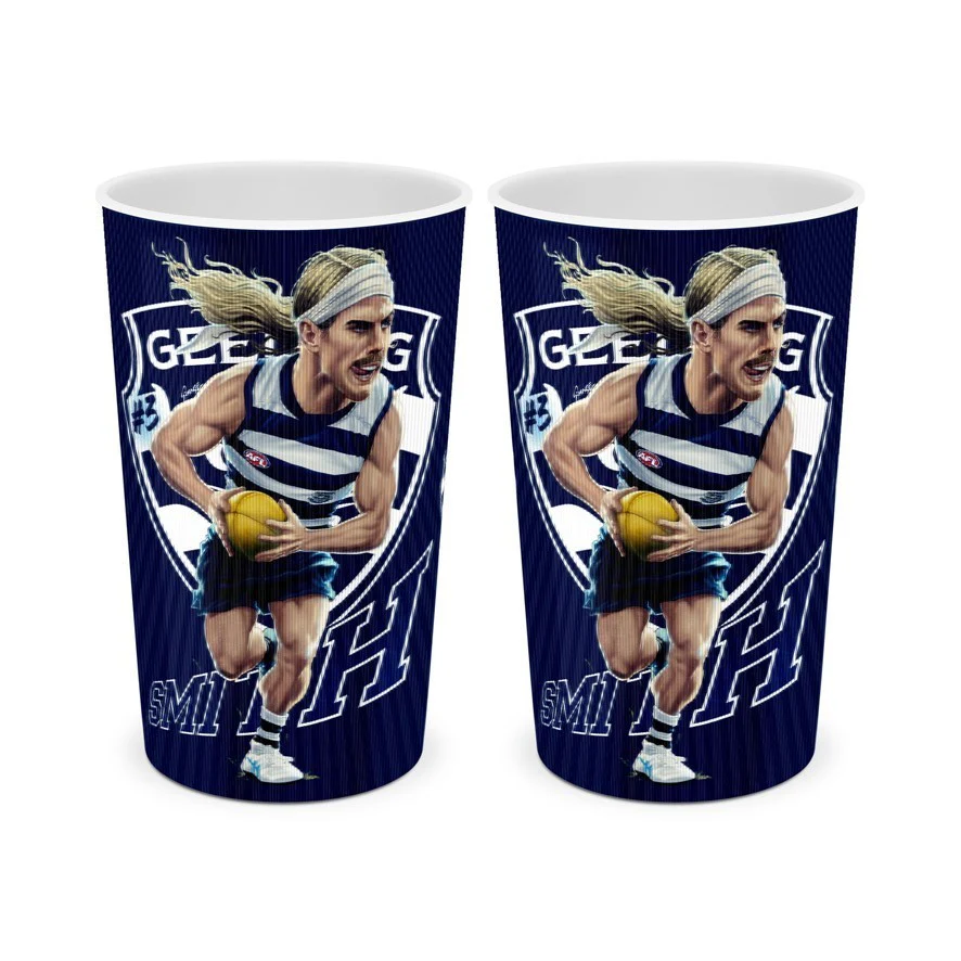 AFL Player Lenticular Tumbler - Bailey Smith - Geelong Cats - Cup - Image 2