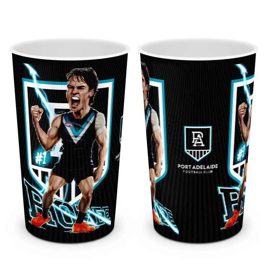 AFL Player Lenticular Tumbler - Connor Rozee - Port Adelaide Power - Cup