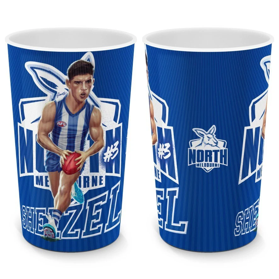AFL Player Lenticular Tumbler - Harry Sheezel - North Melbourne Kangaroos - Cup - Image 2