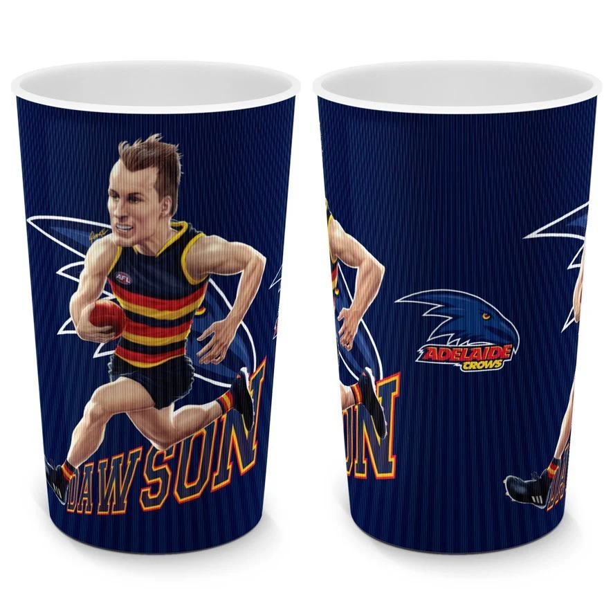 AFL Player Lenticular Tumbler - Jordan Dawson - Adelaide Crows - Cup - Image 2