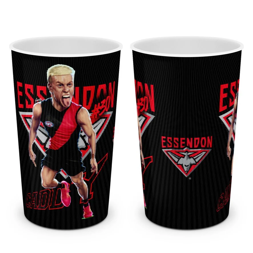 AFL Player Lenticular Tumbler - Nate Caddy - Essendon Bombers - Cup