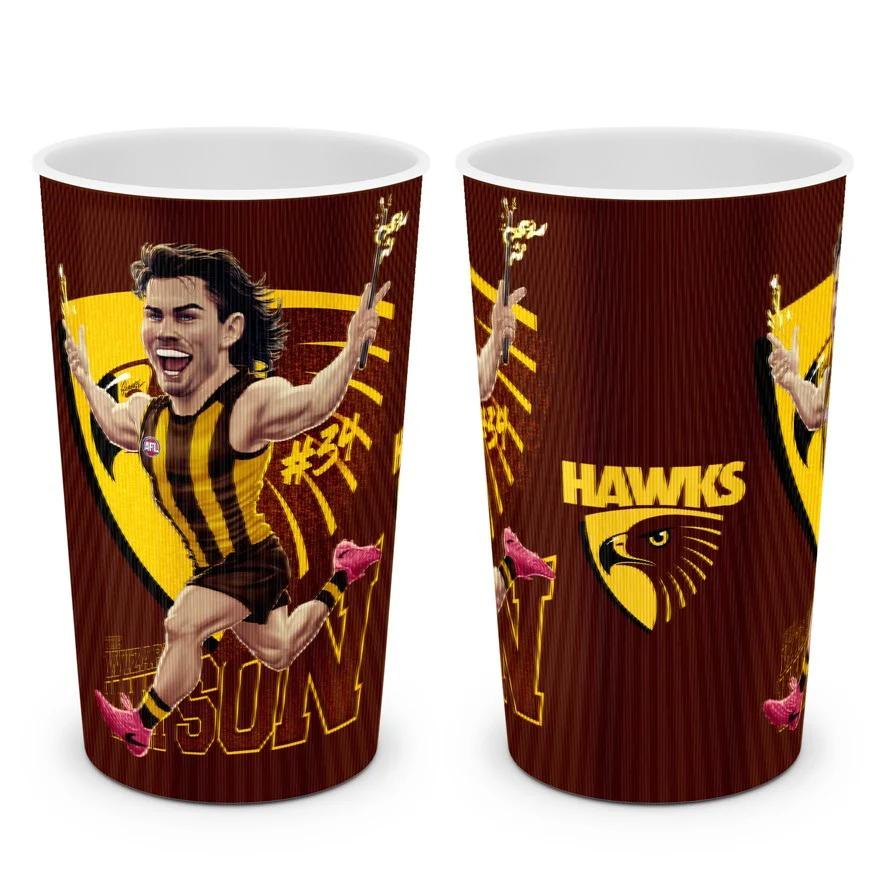 AFL Player Lenticular Tumbler - Nicholas Watson - Hawthorn Hawks - Cup - Image 2