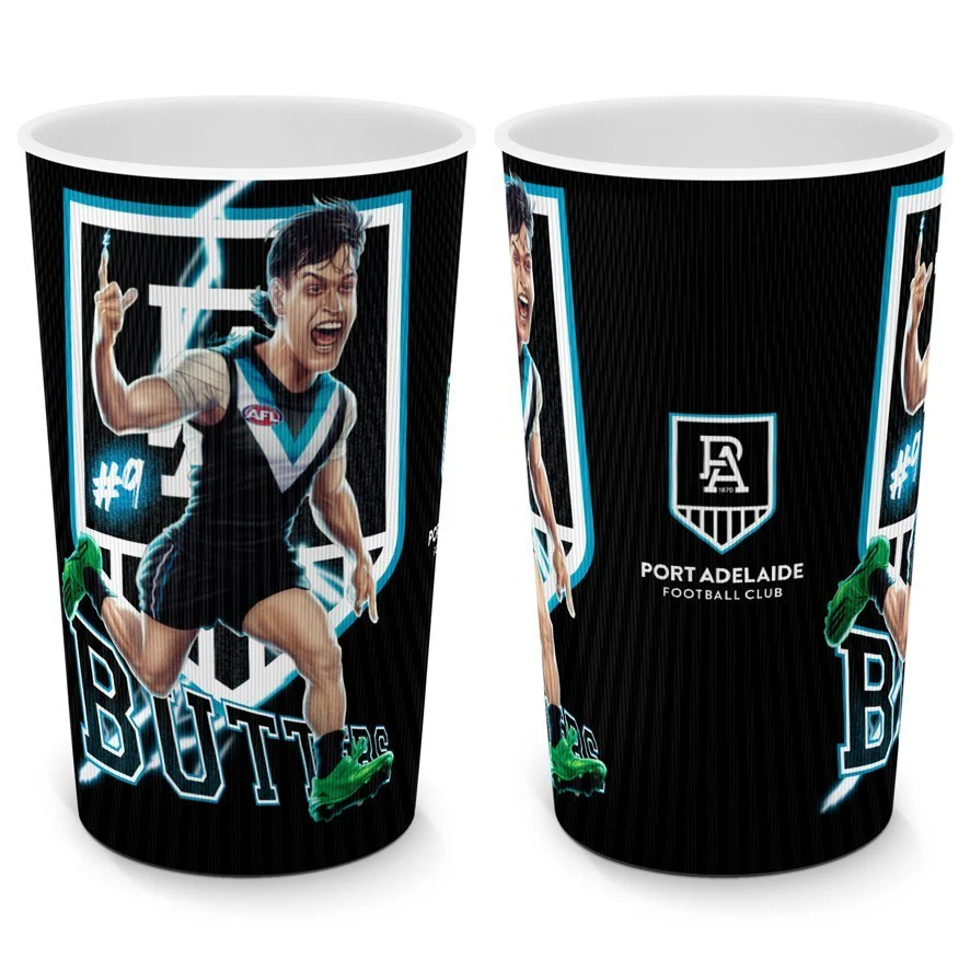 AFL Player Lenticular Tumbler - Zak Butters - Port Adelaide Power - Cup - Image 2