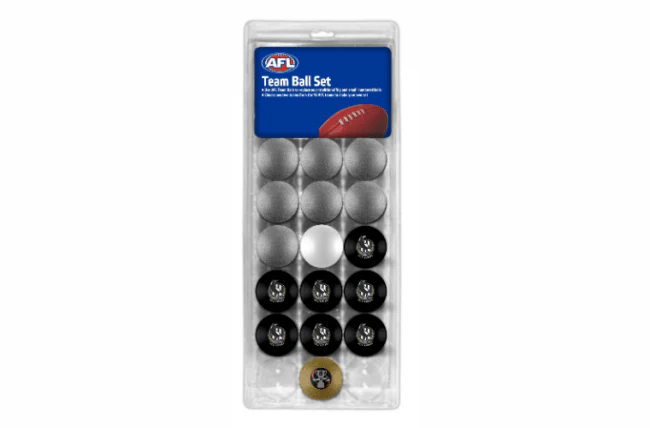 AFL Pool Snooker Billiard 16 Ball Full Set - Team V Colour - Collingwood Magpies - Image 2