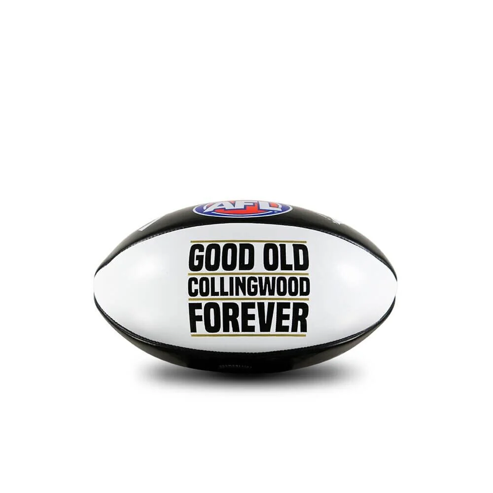 AFL PVC Mascot Football - Collingwood Magpies - 20cm Ball - Image 2