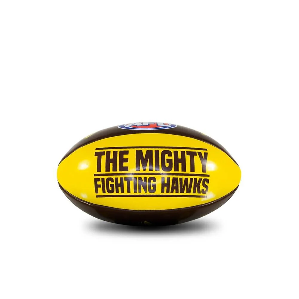 AFL PVC Mascot Football - Hawthorn Hawks - 20cm Ball - Image 2
