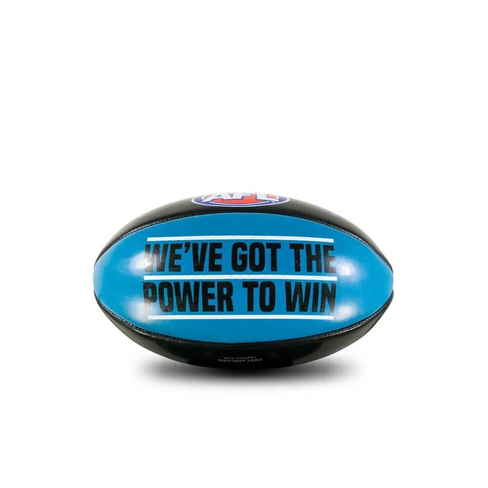 AFL PVC Mascot Football - Port Adelaide Power - 20cm Ball - Image 2