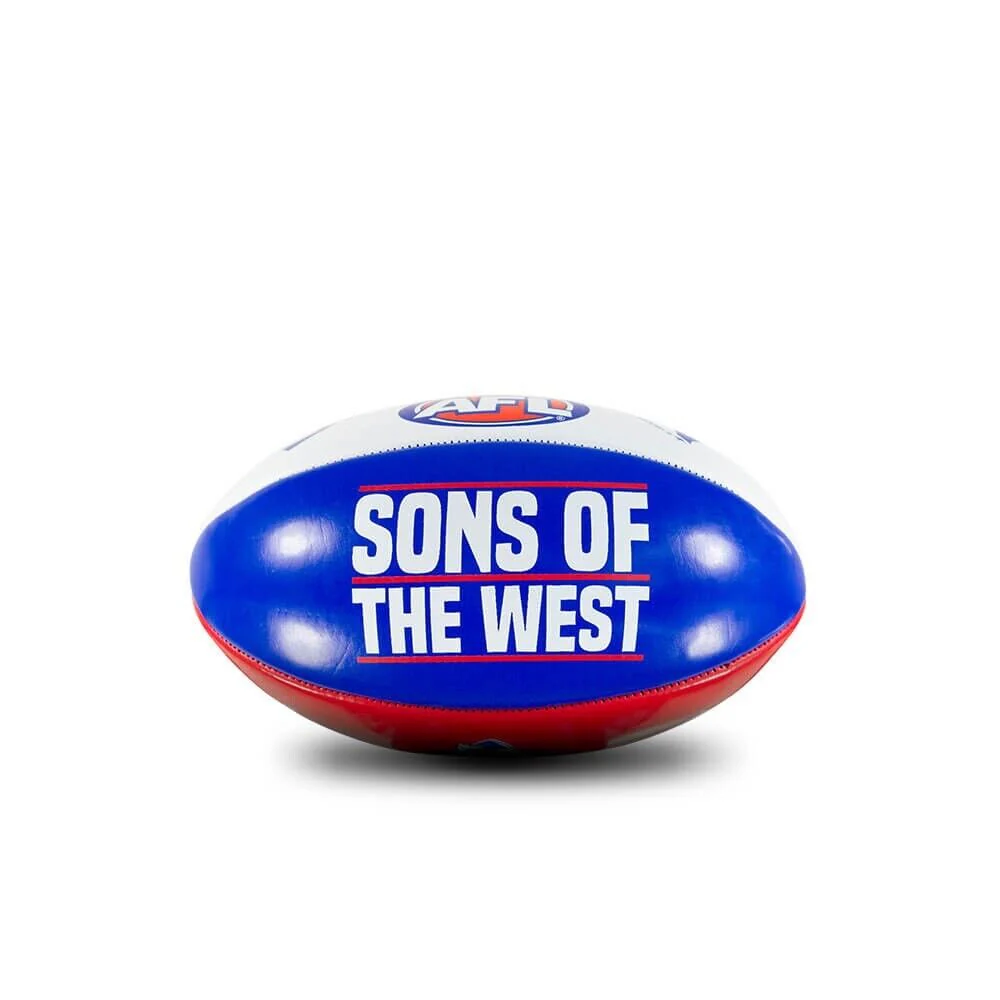 AFL PVC Mascot Football - Western Bulldogs - 20cm Ball - Image 2
