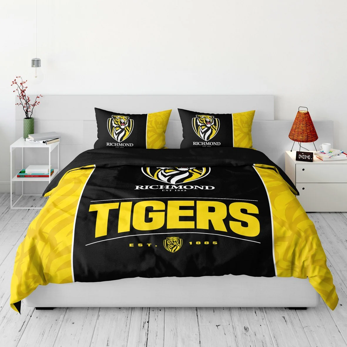 AFL Quilt Cover Set - Richmond Tigers - Doona Cover - Pillowcases - Image 3