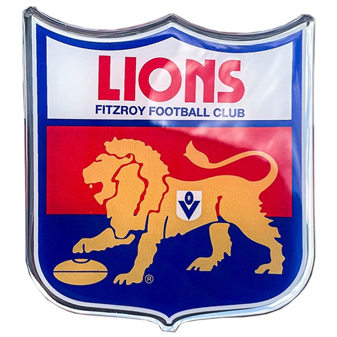 AFL Retro Logo Emblem - Fitzroy Lions - Supporter Car Badge - Image 2