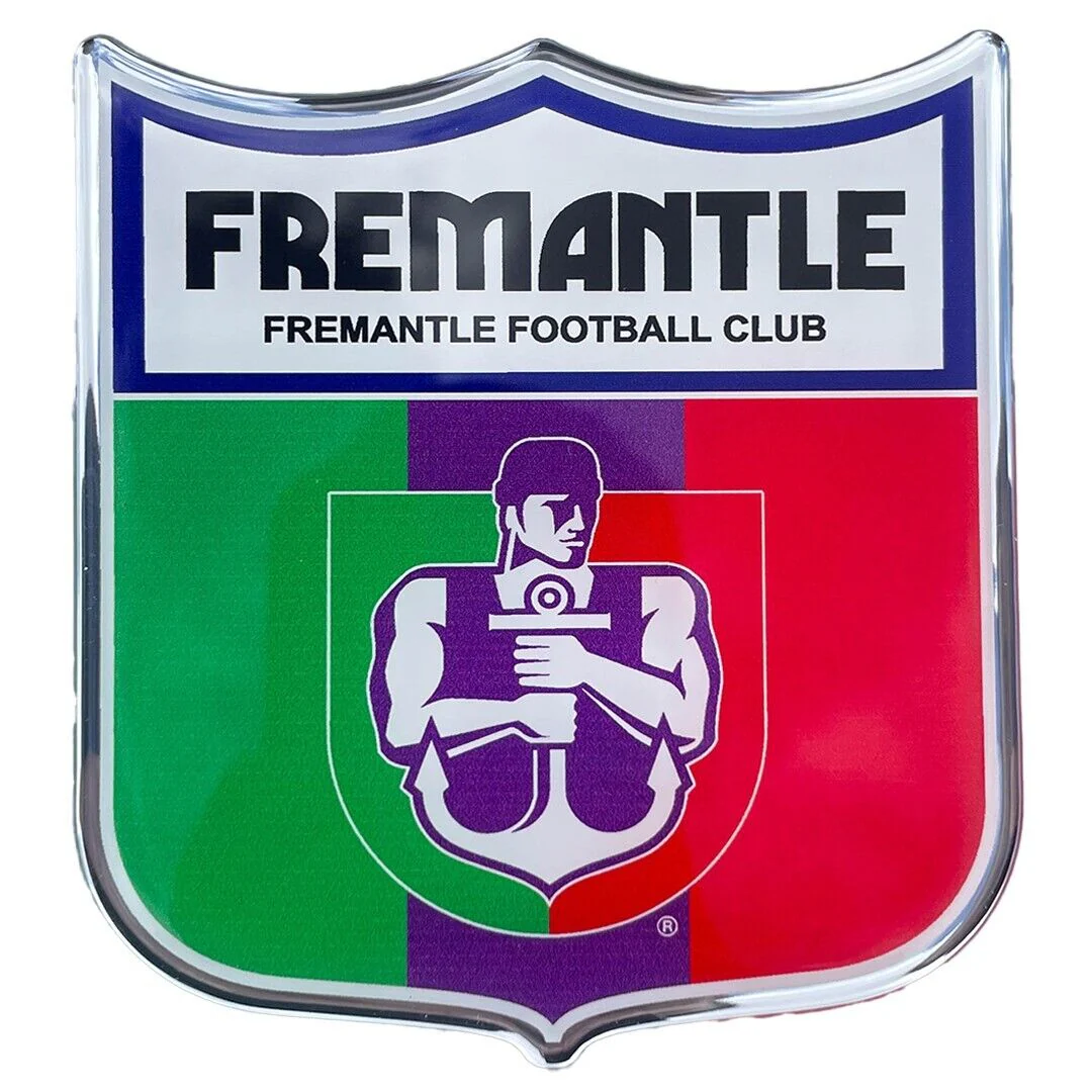 AFL Retro Logo Emblem - Fremantle Dockers - Supporter Car Badge - Image 2