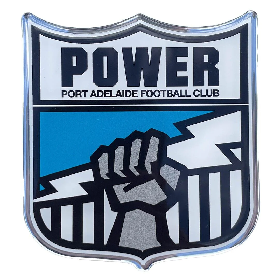 AFL Retro Logo Emblem - Port Adelaide Power - Supporter Car Badge - Image 2