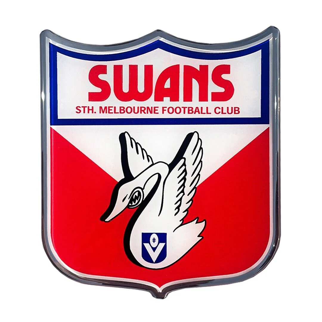 AFL Retro Logo Emblem - Sydney Swans - Supporter Car Badge - Image 2