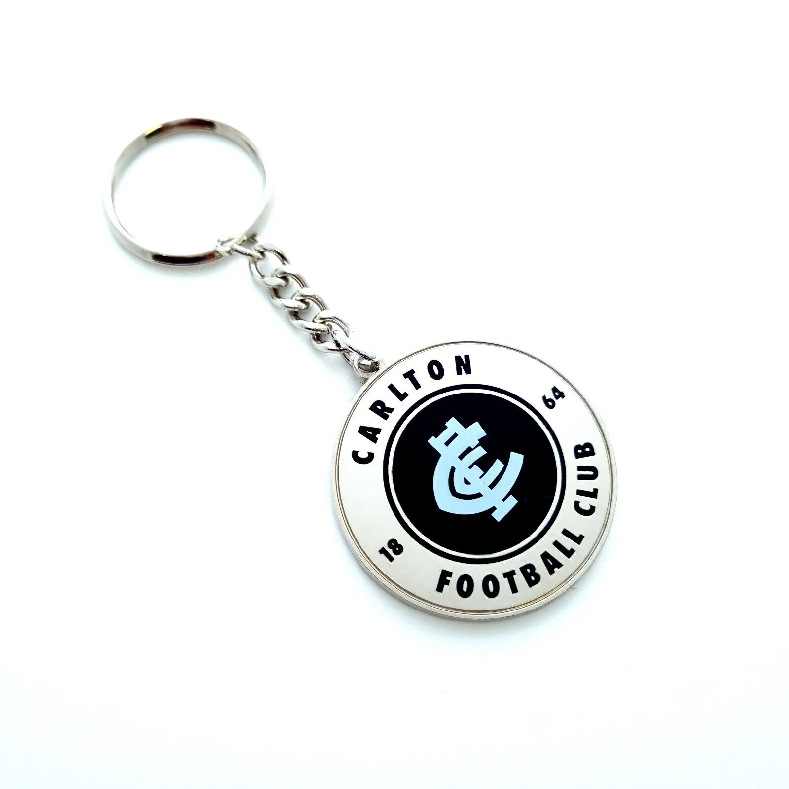 AFL Round Key Ring - Carlton Blues - Keyring - Aussie Rules - TROFE - Image 2
