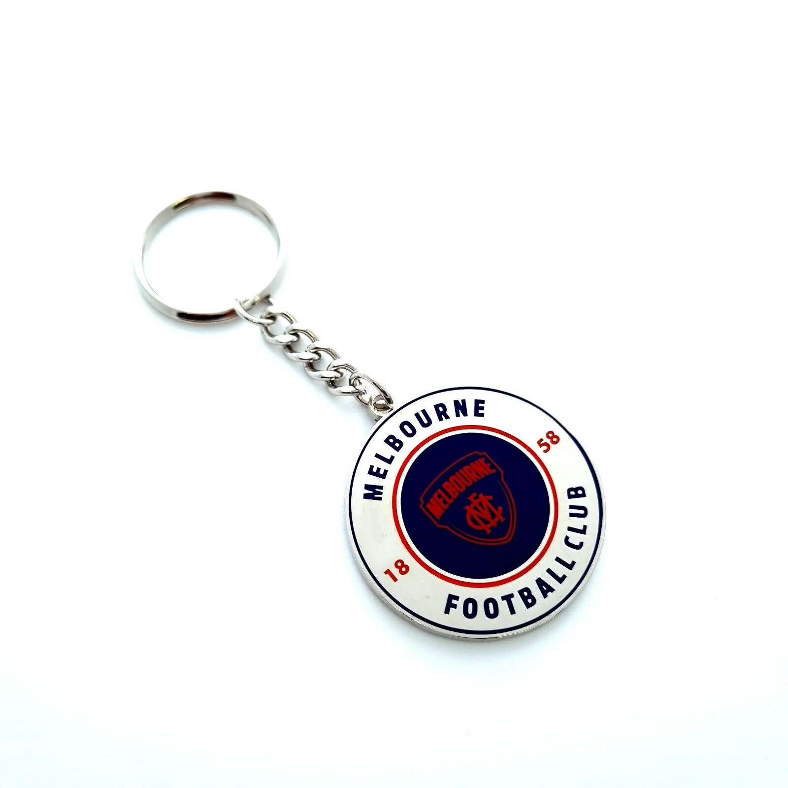 AFL Round Key Ring - Melbourne Demons - Keyring - Aussie Rules - TROFE - Image 2