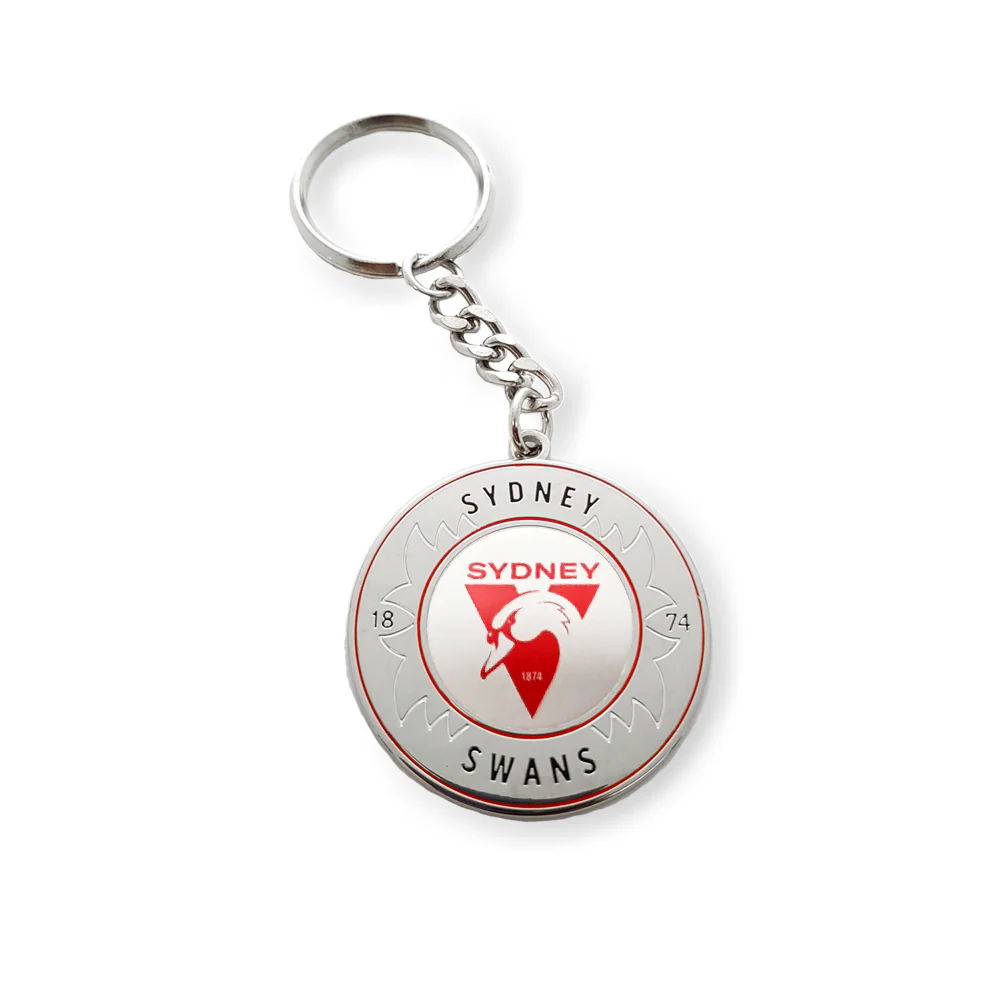 AFL Round Key Ring - Sydney Swans - Keyring - Aussie Rules - TROFE