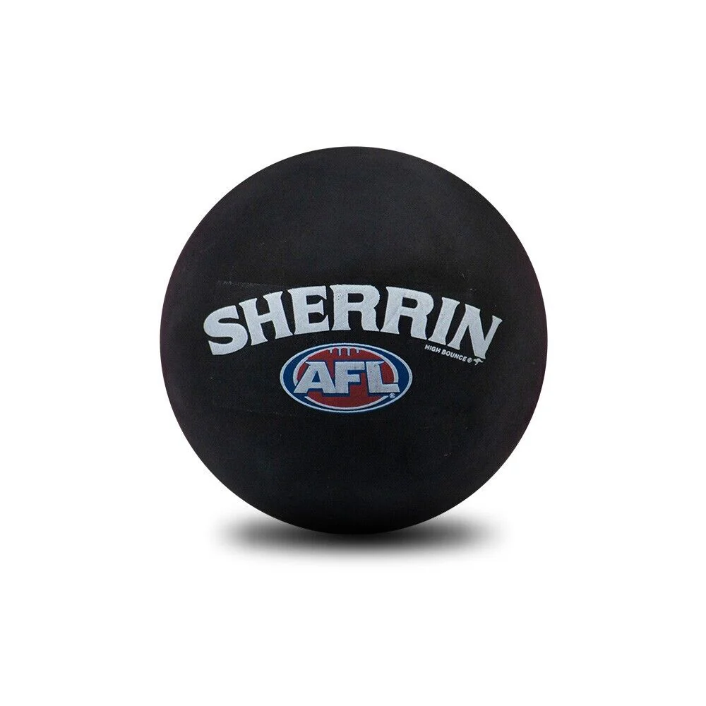 AFL Rubber High Bounce Hand Ball - Collingwood Magpies - Single - 6cm - Image 2