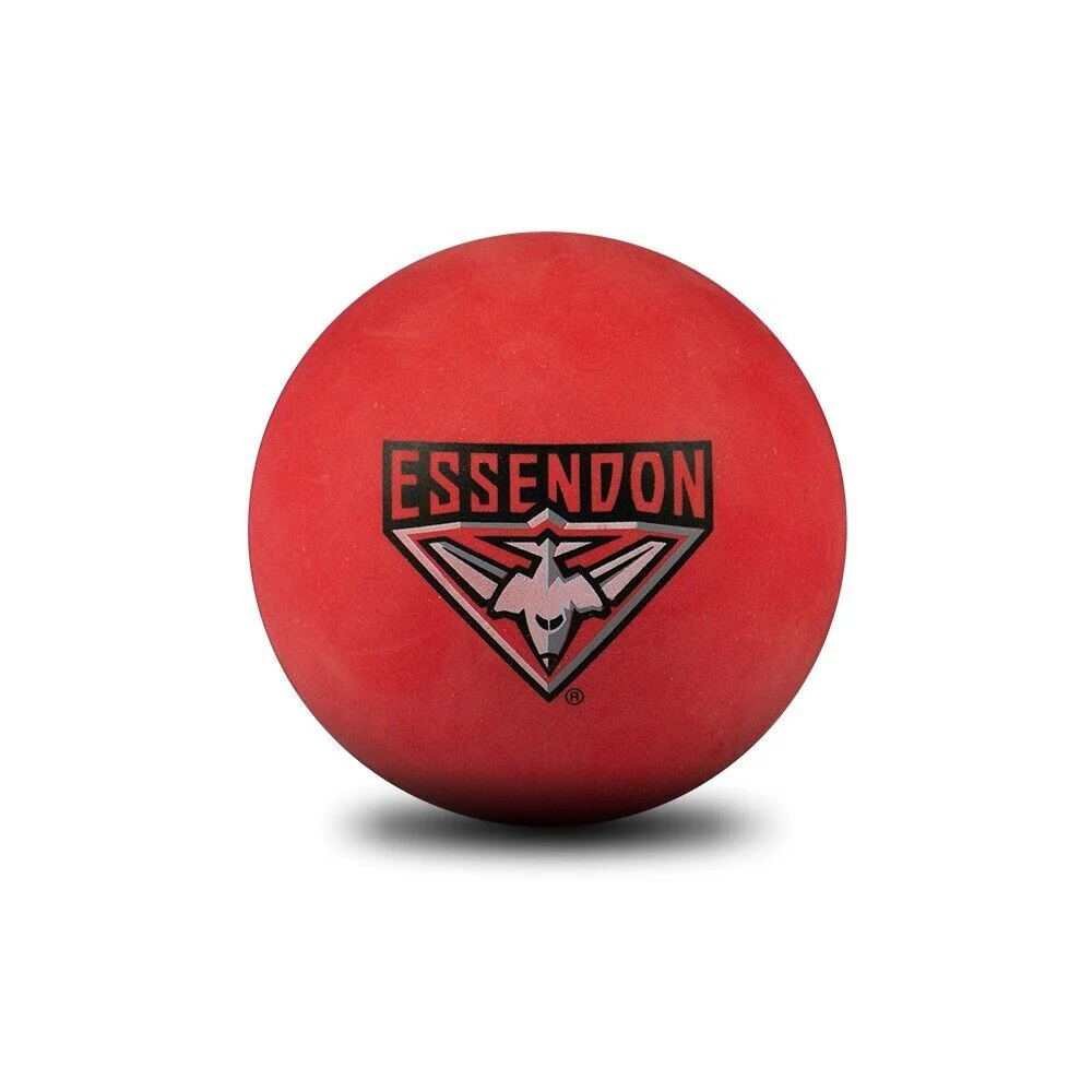 AFL Rubber High Bounce Hand Ball - Essendon Bombers - Single - 6cm