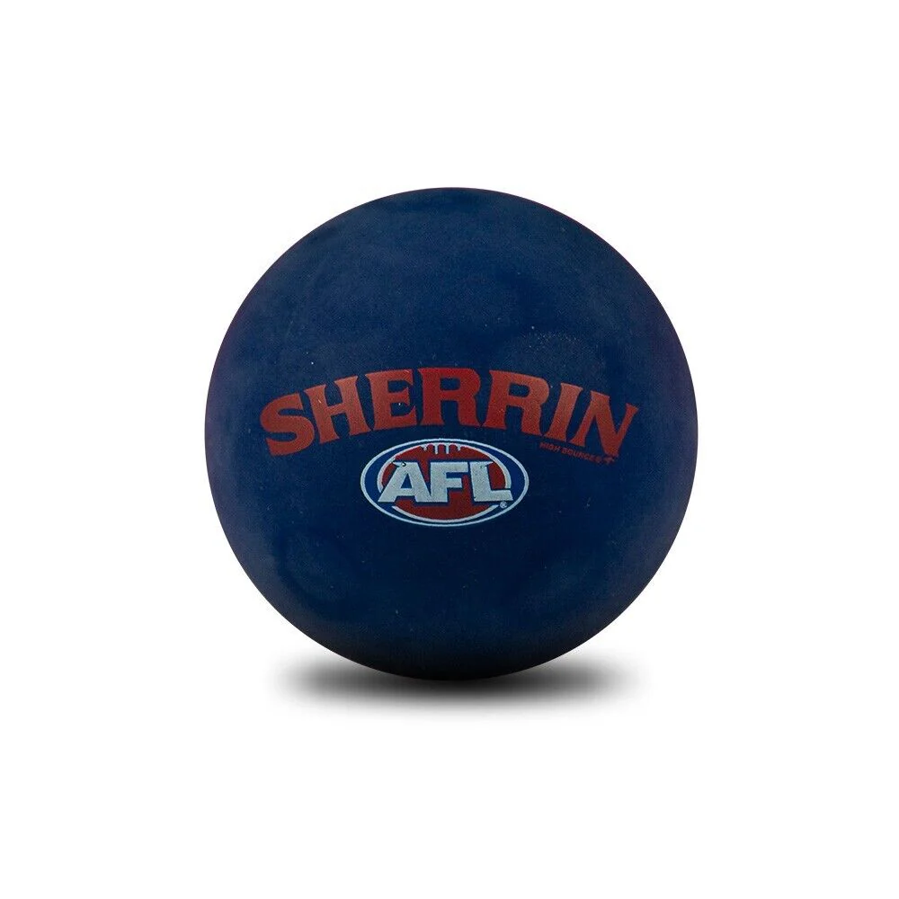 AFL Rubber High Bounce Hand Ball - Melbourne Demons - Single - 6cm - Image 2