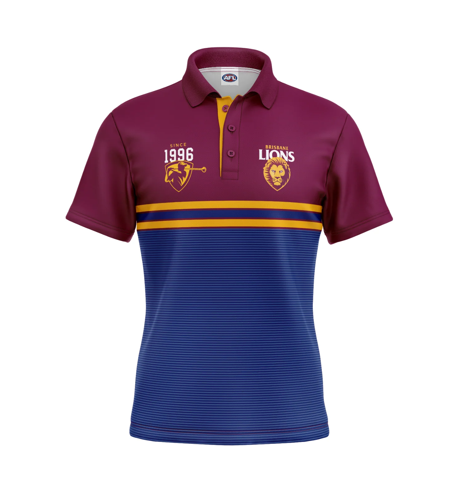 AFL 'Sandman' Golf Polo - Brisbane Lions - Adult - Mens - Polo