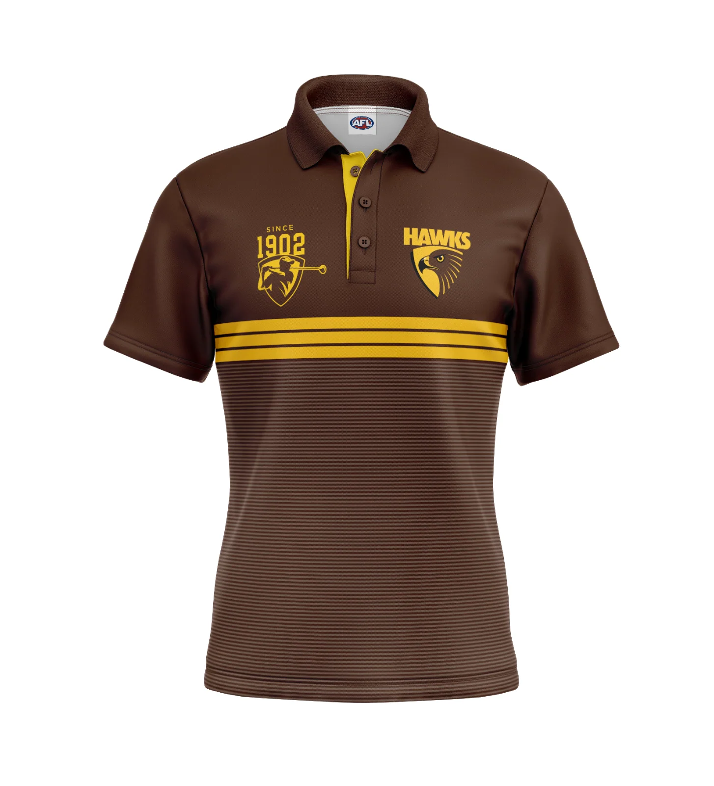 AFL 'Sandman' Golf Polo - Hawthorn Hawks - Adult - Mens - Polo