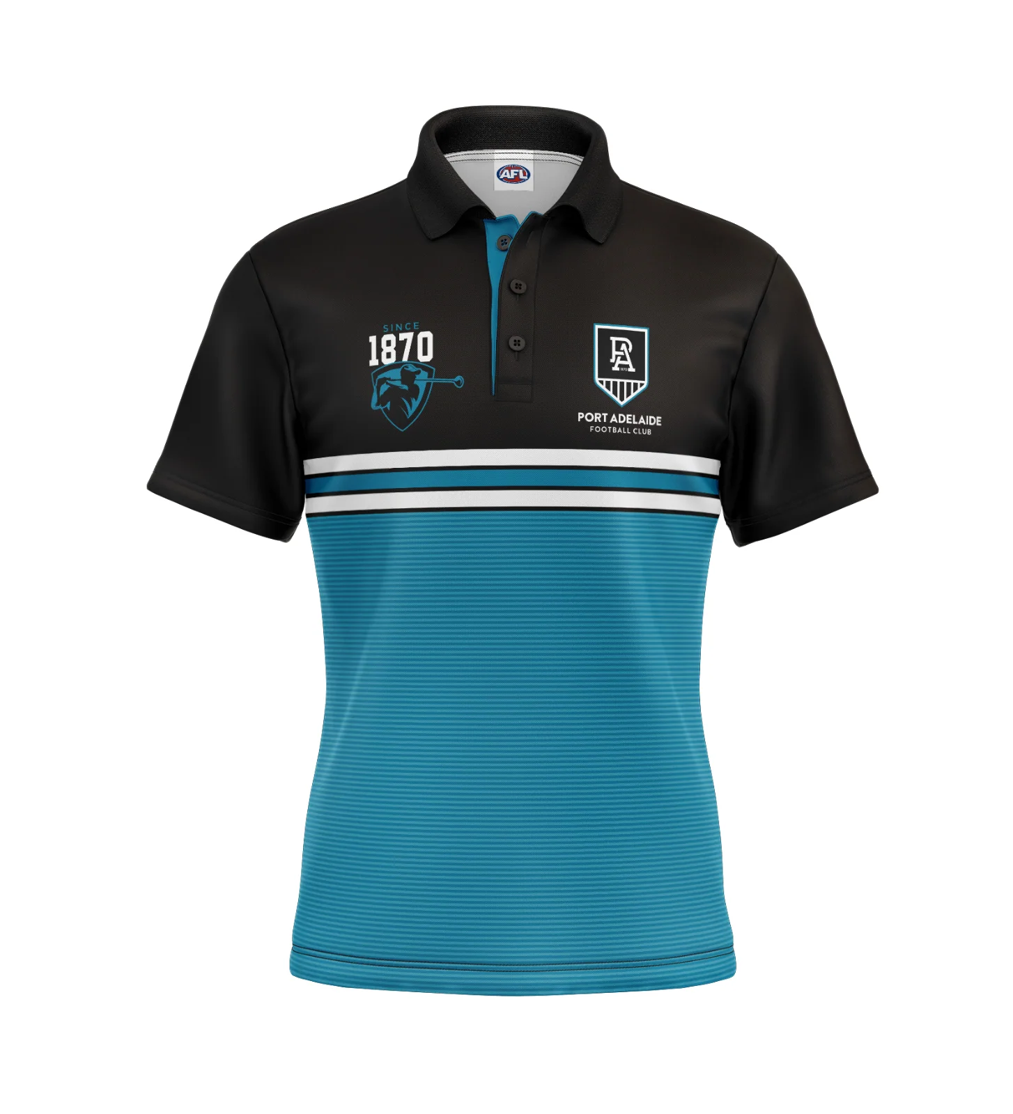 AFL 'Sandman' Golf Polo - Port Adelaide Power - Adult - Mens - Polo