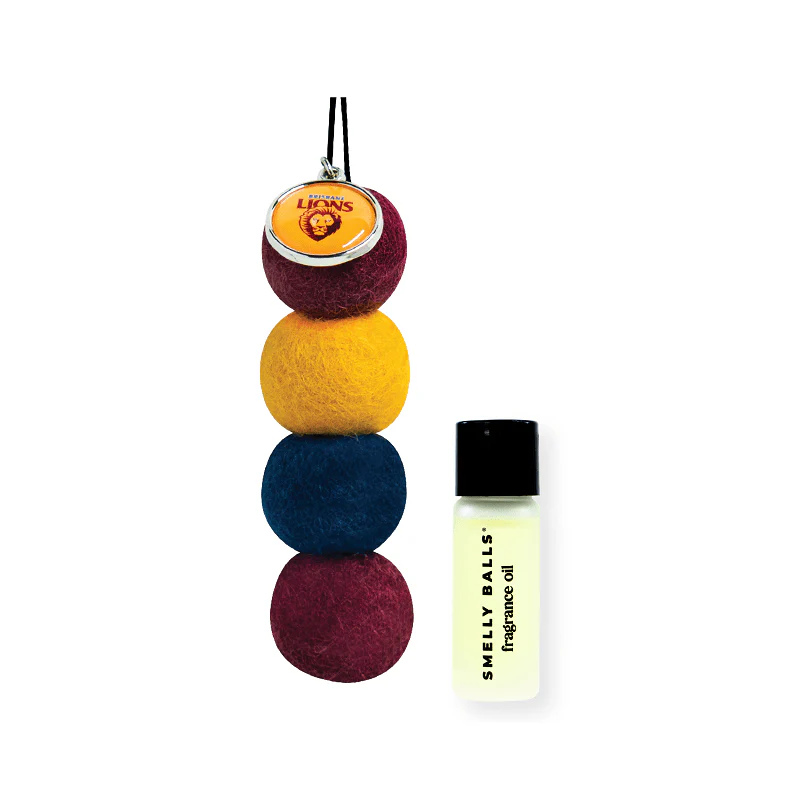 AFL Smelly Balls Set - Brisbane Lions - Re-useable Car Air Freshener - Image 2