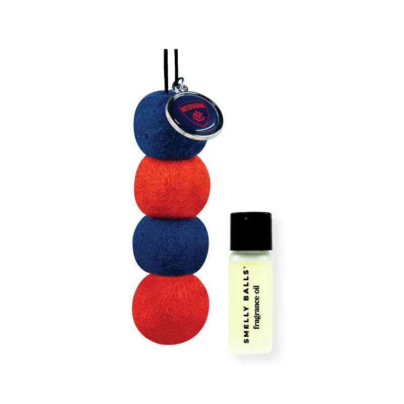 AFL Smelly Balls Set - Melbourne Demons - Re-useable Car Air Freshener - Image 2