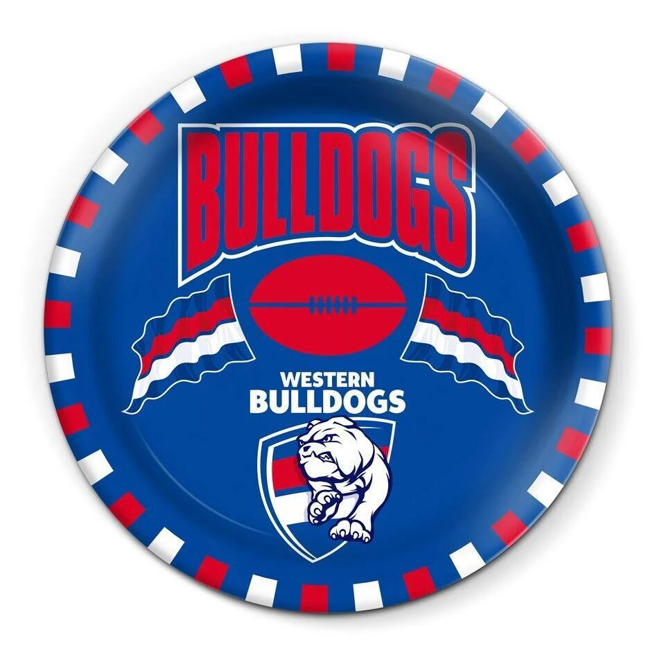 AFL Snack Plate - Western Bulldogs - 20cm diameter - Melamine - Single - Image 2