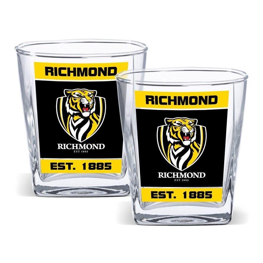 AFL Spirit Glass Set - Richmond Tigers - 250ml Cup - Set Of Two - Image 2
