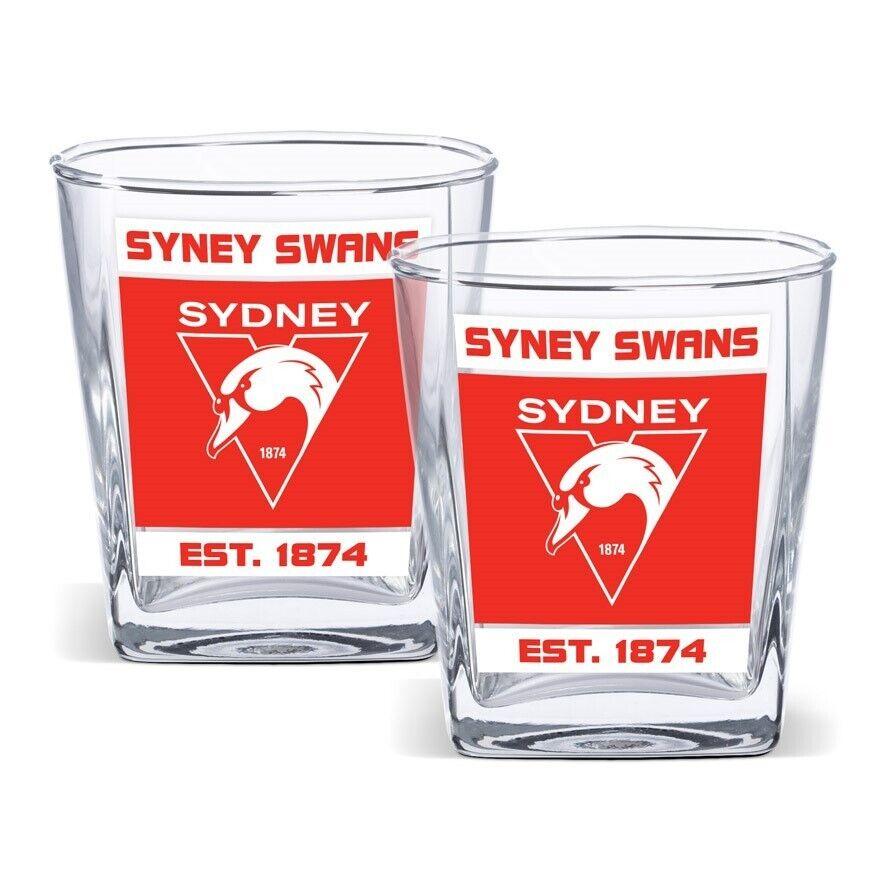 AFL Spirit Glass Set - Sydney Swans - 250ml Cup - Set Of Two - Image 2