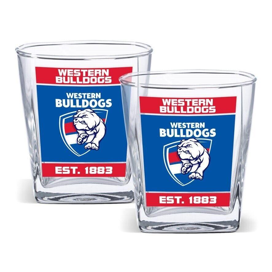 AFL Spirit Glass Set - Western Bulldogs - 250ml Cup - Set Of Two - Image 2