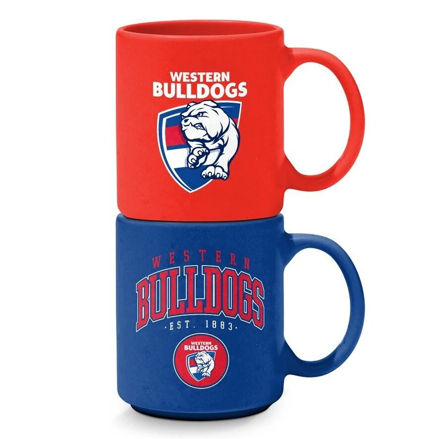 AFL Stackable Mug - Western Bulldogs - Set Of 2 - Coffee Cup - 305mL - Image 2