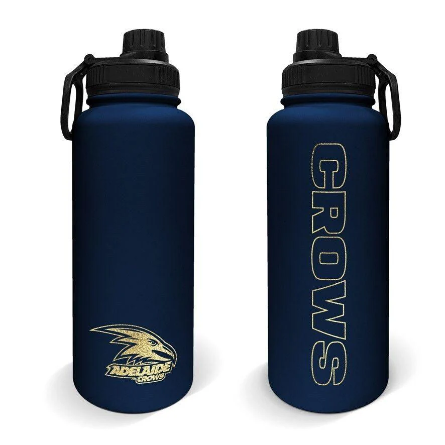 AFL Stainless Steel 960mL Drink Bottle - Adelaide Crows - Double Walled - Image 2