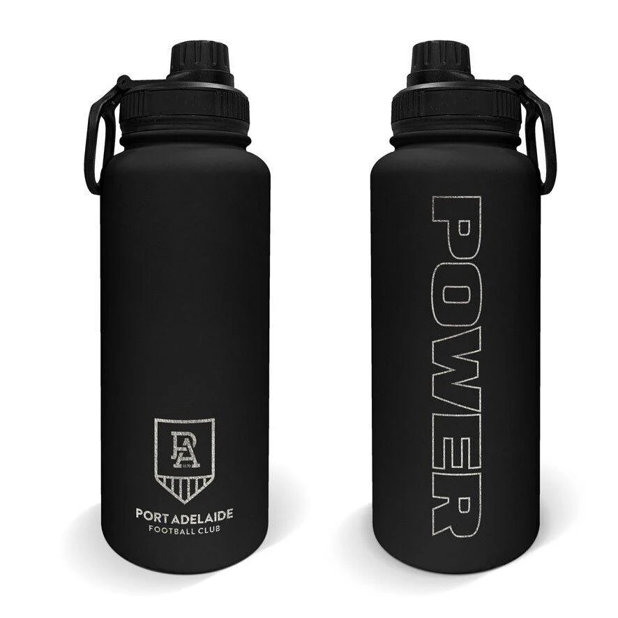 AFL Stainless Steel 960mL Drink Bottle - Port Adelaide Power - Image 2