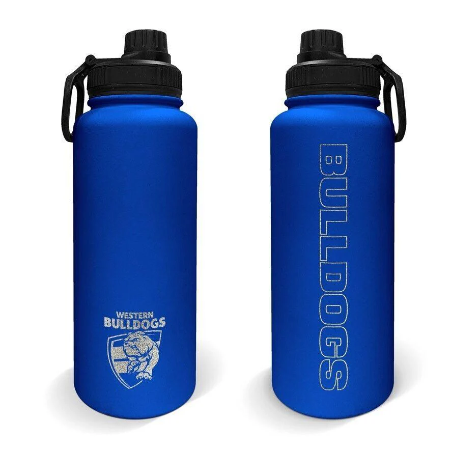 AFL Stainless Steel 960mL Drink Bottle - Western Bulldogs - Double Walled - Image 2