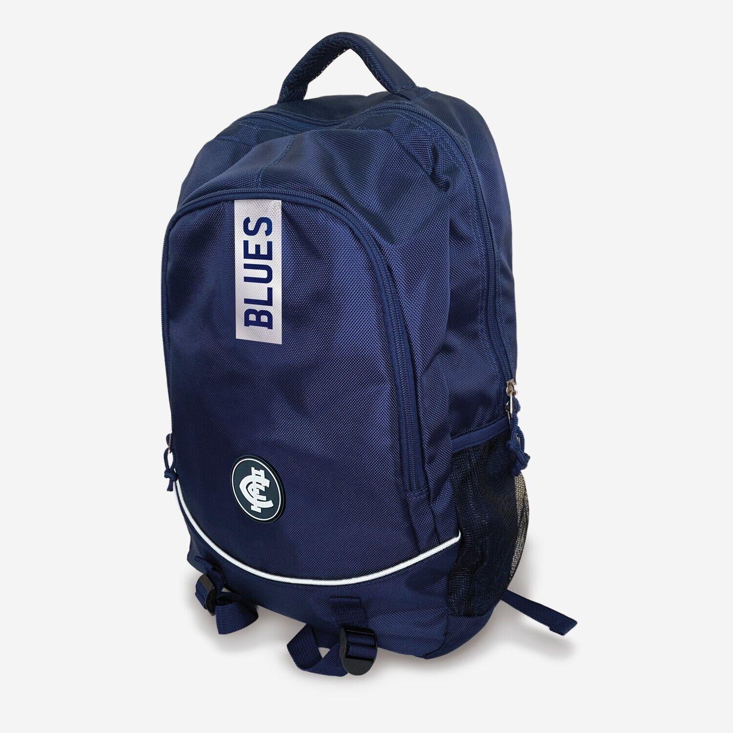 AFL Stirling Backpack - Carlton Blues - 49x32x12cm - Nylon Bag - Image 2