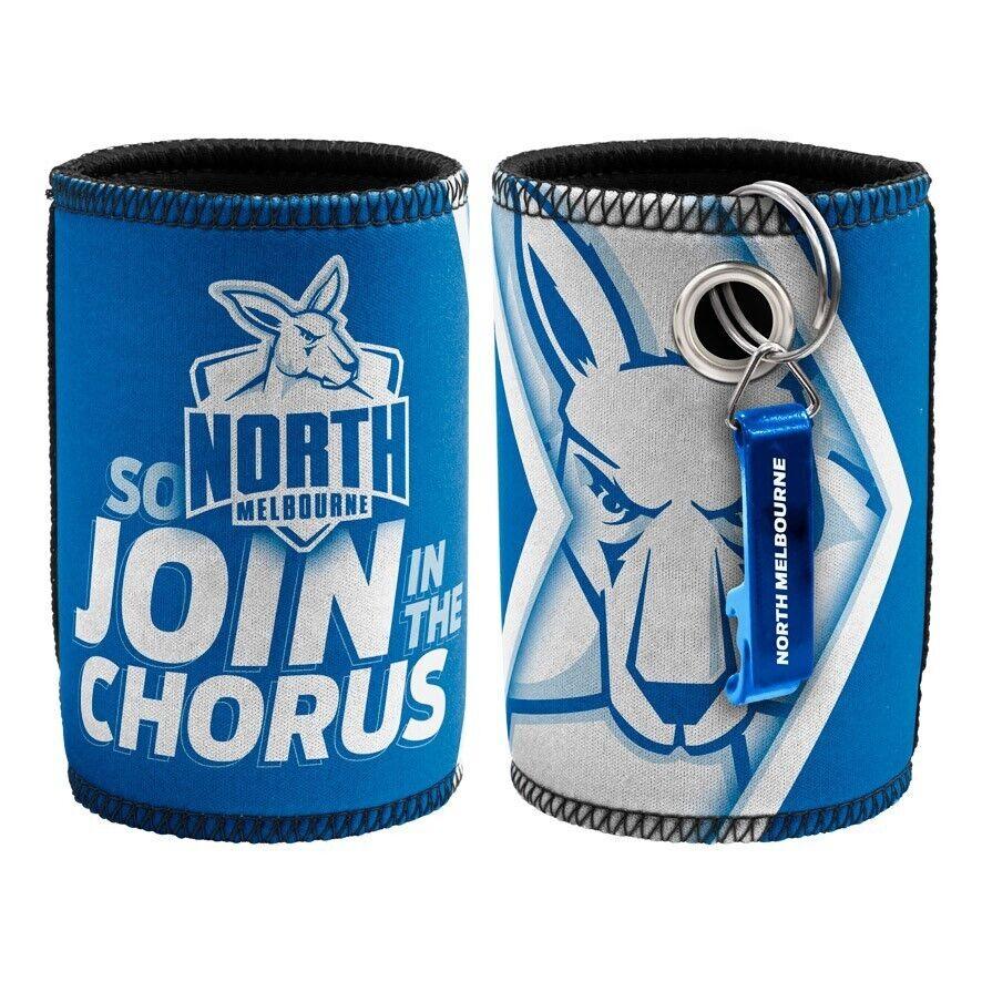 AFL Stubby Can Cooler with Bottle Opener - North Melbourne Kangaroos - Image 2
