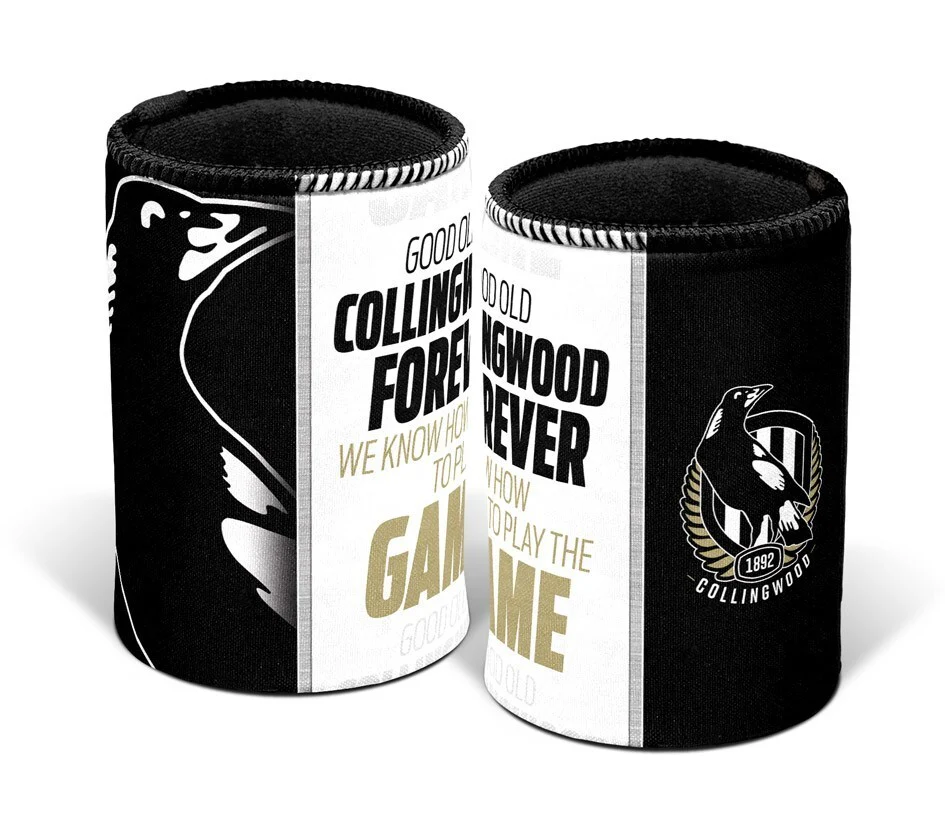 AFL Stubby Cooler - Collingwood Magpies - Can Drink Cooler