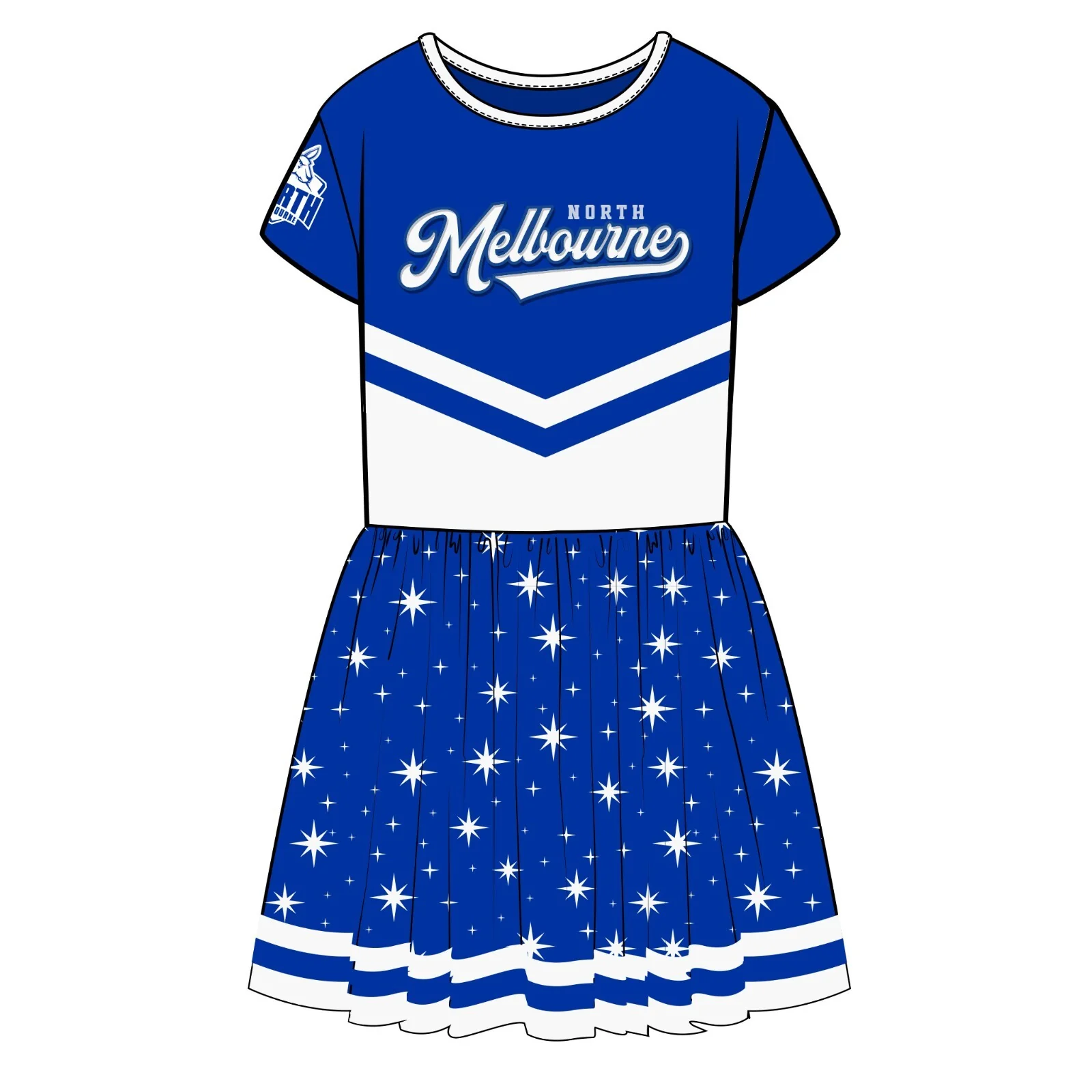 AFL Superstar Dress - North Melbourne Kangaroos - Girls - Toddler - Kid