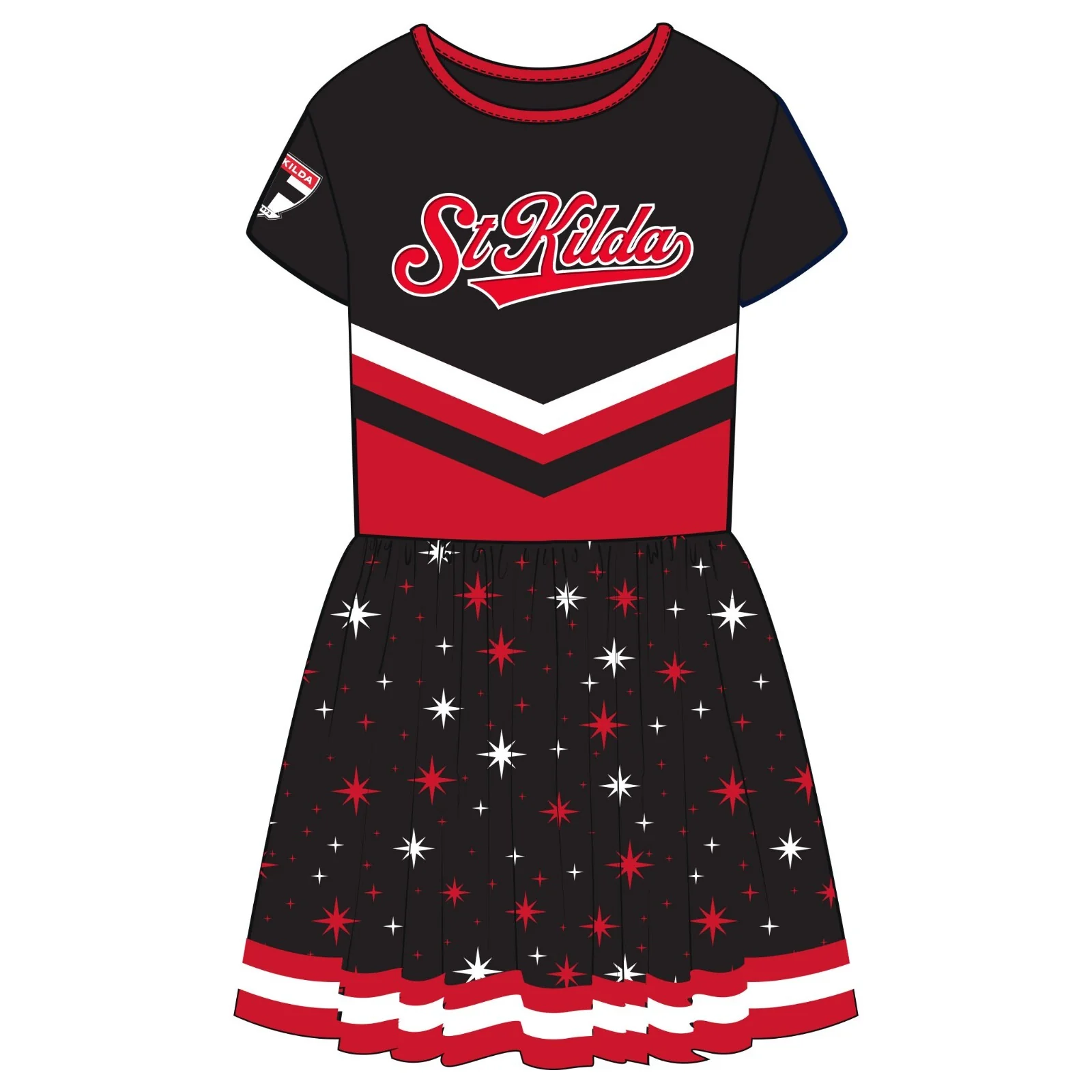 AFL Superstar Dress - St Kilda Saints - Girls - Toddler - Kid